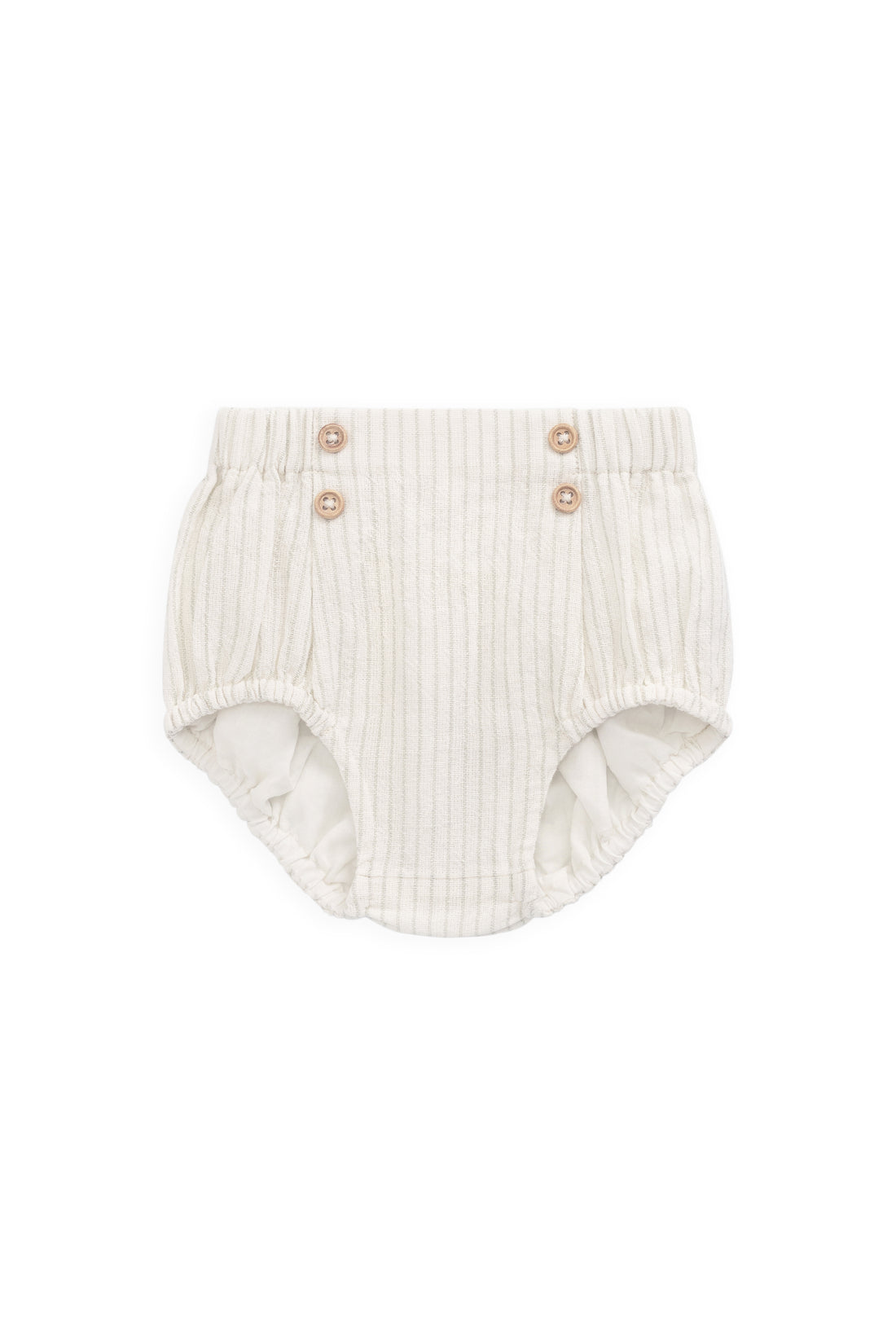 Organic Cotton Eliane Bloomer - Mini Pinstripe Cloud / Duck Egg Blue Childrens Bloomer from Jamie Kay USA