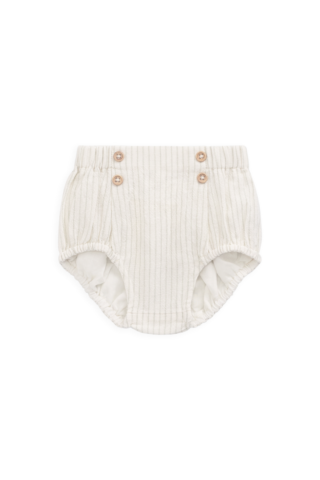 Organic Cotton Eliane Bloomer - Mini Pinstripe Cloud / Duck Egg Blue Childrens Bloomer from Jamie Kay USA