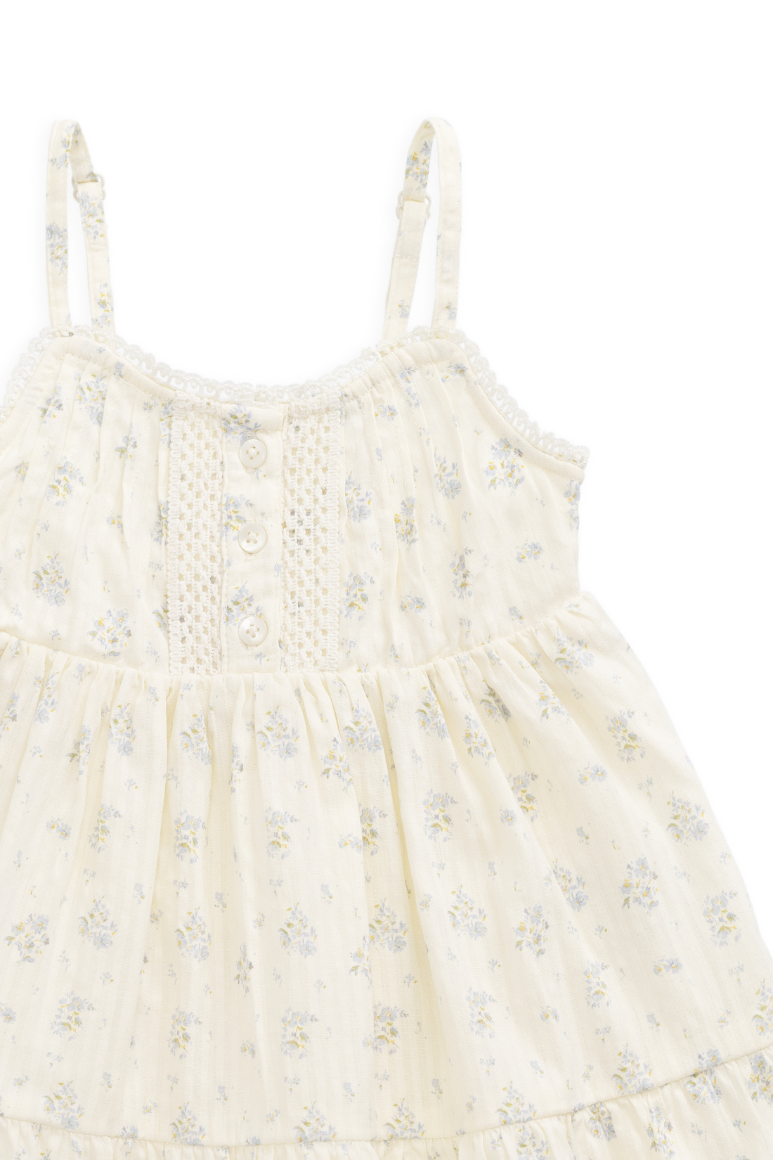 Organic Cotton Elka Dress - Justine Vanilla Sky Childrens Dress from Jamie Kay USA