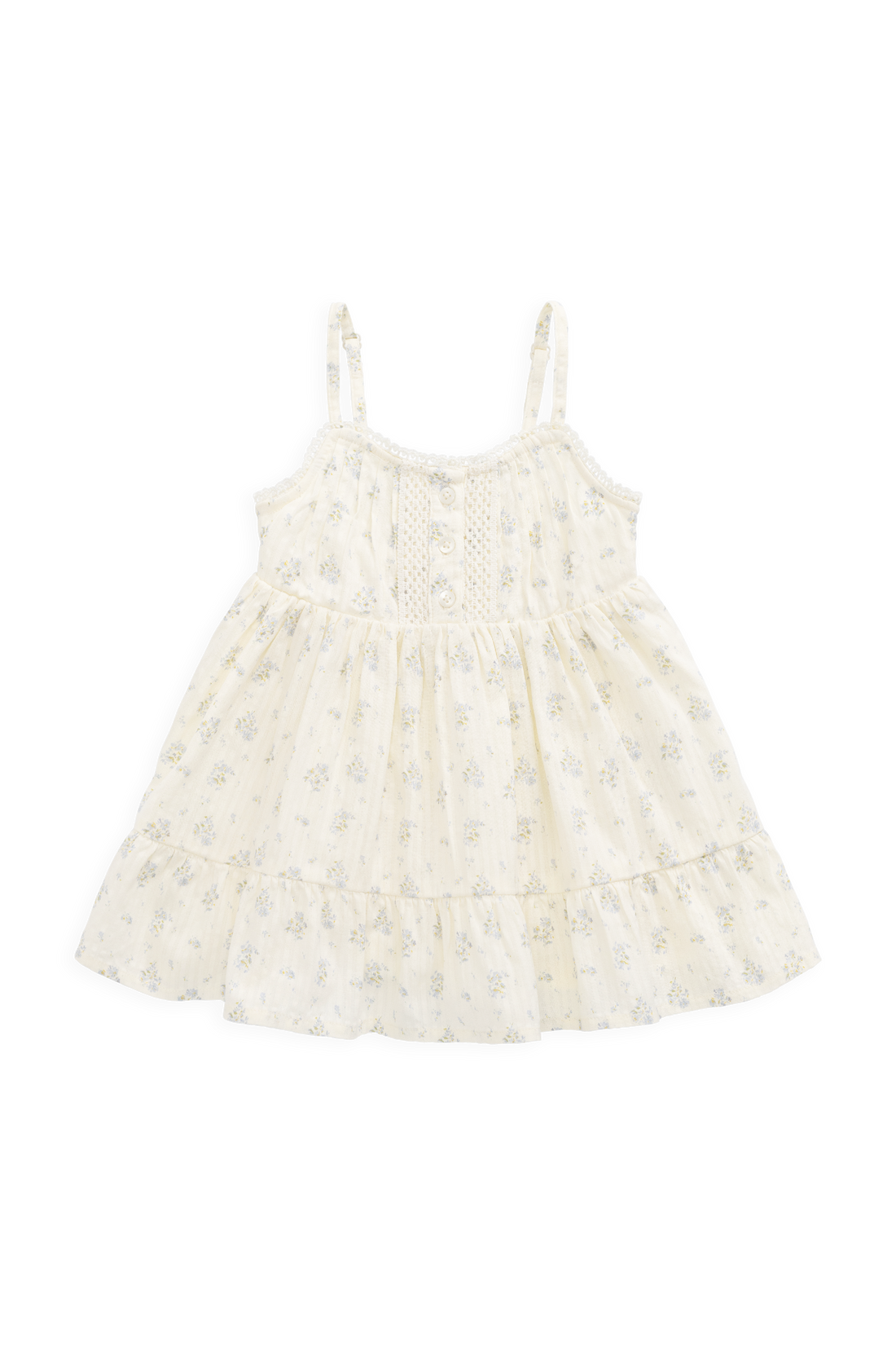 Organic Cotton Elka Dress - Justine Vanilla Sky Childrens Dress from Jamie Kay USA