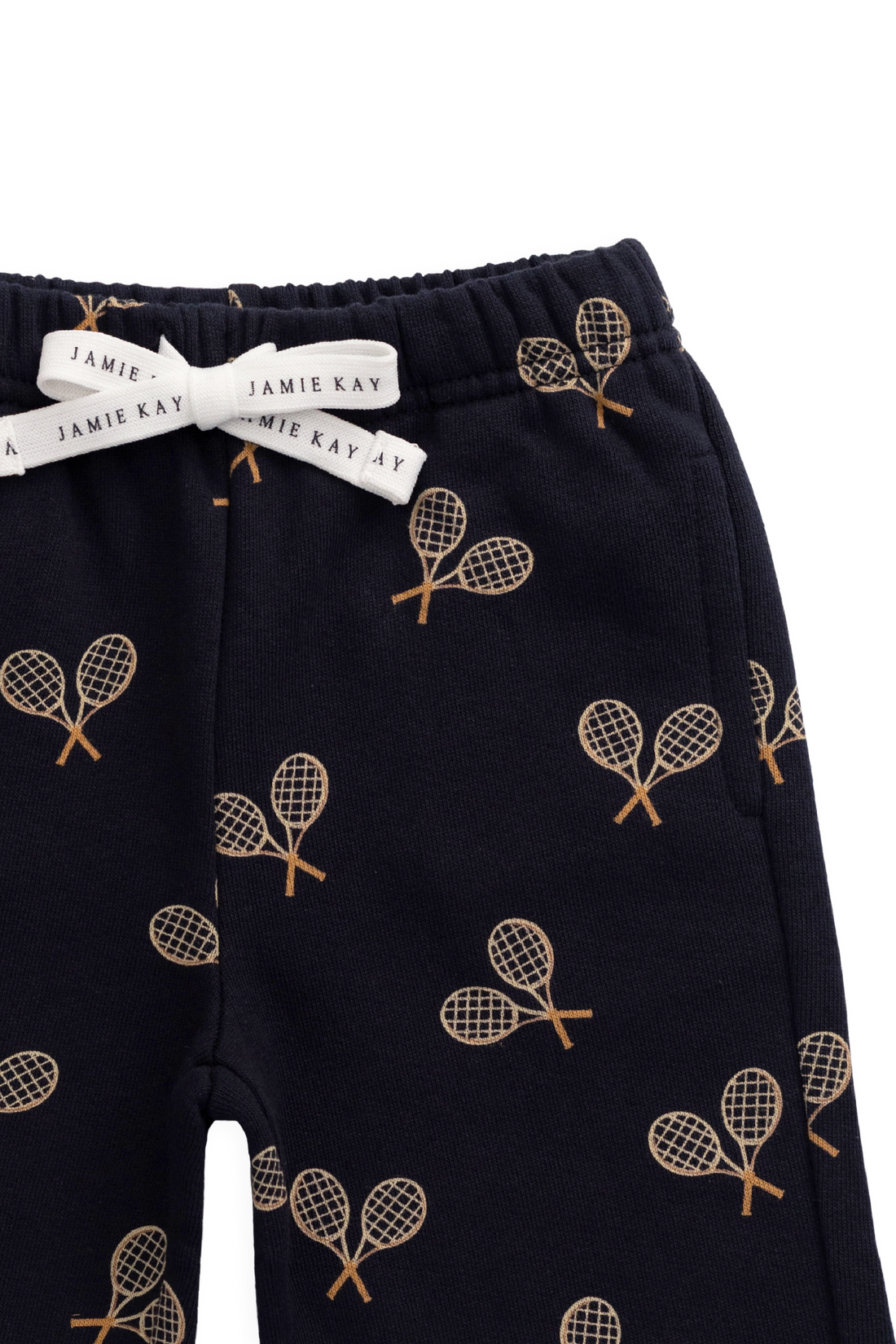 Organic Cotton Floyd Track Pant - Racquet Navy Childrens Pants from Jamie Kay USA