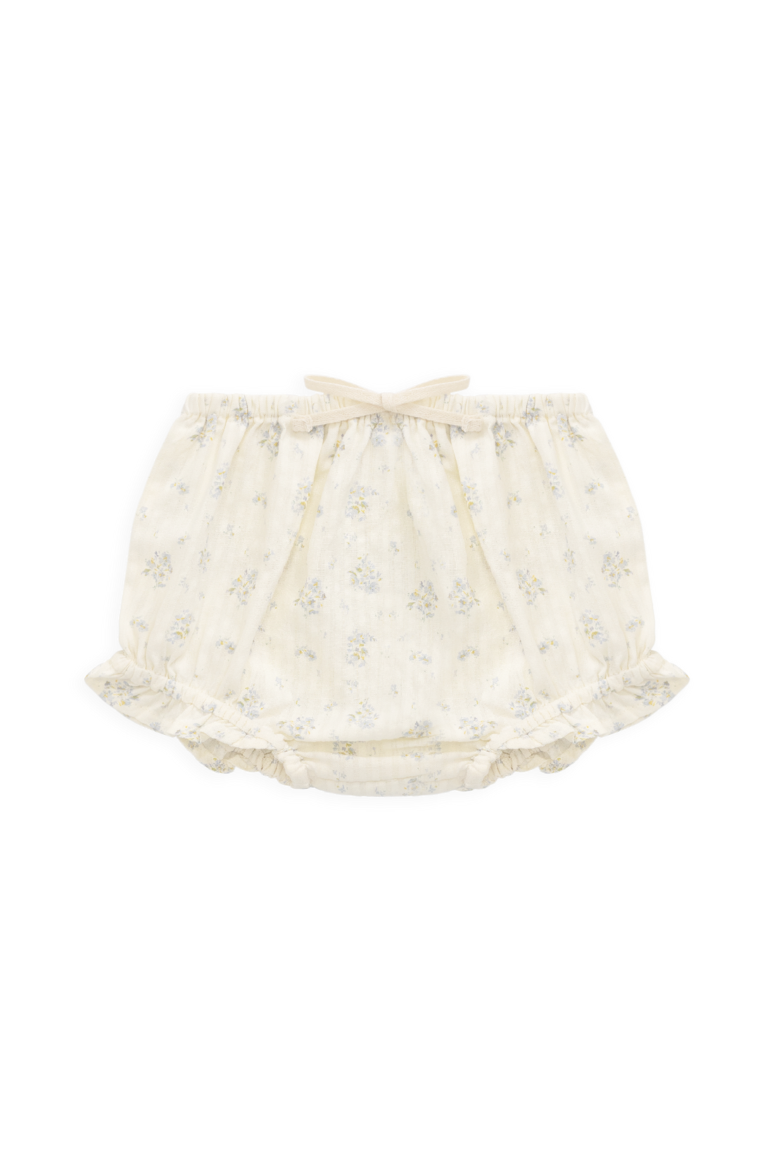 Organic Cotton Frill Bloomer - Justine Vanilla Sky Childrens Bloomer from Jamie Kay USA
