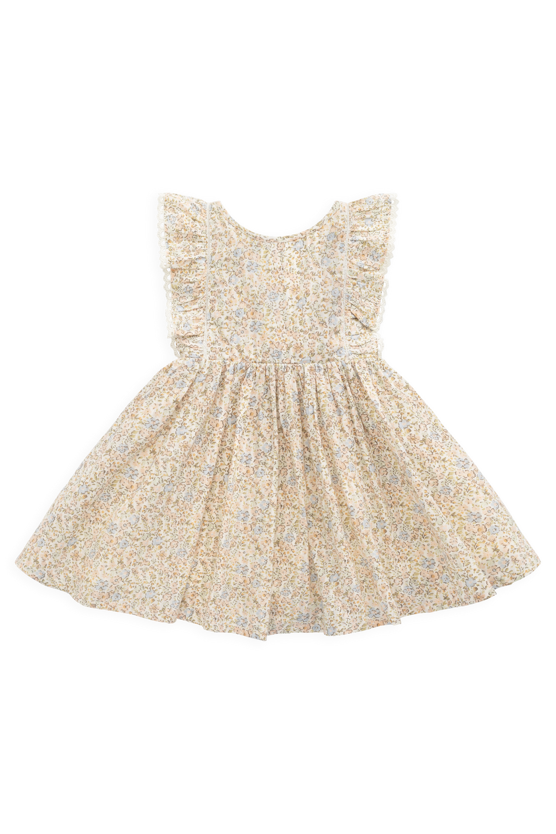Organic Cotton Helene Dress - Tully Peach Childrens Dress from Jamie Kay USA