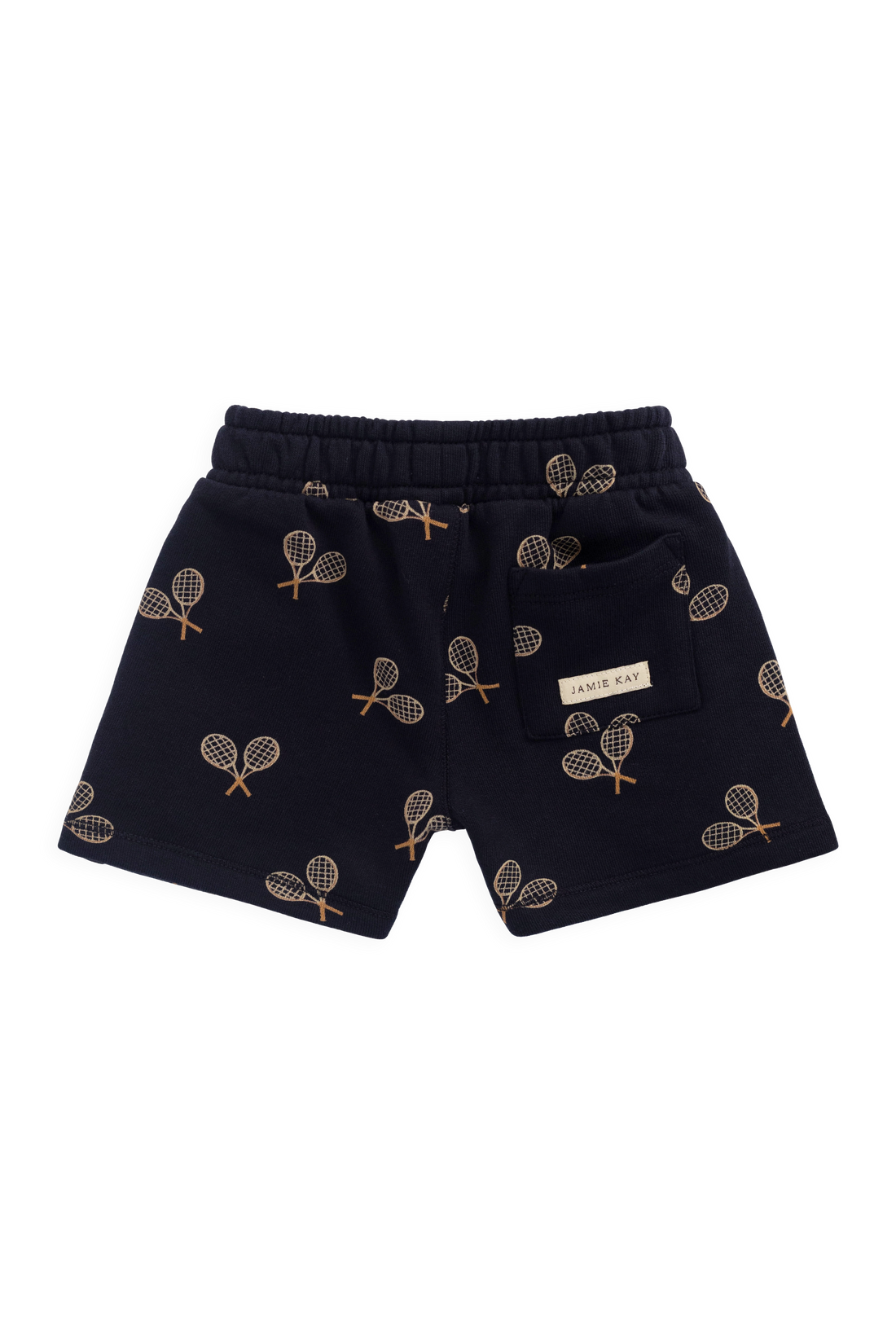 Organic Cotton Jalen Short - Racquet Navy Childrens Shorts from Jamie Kay USA