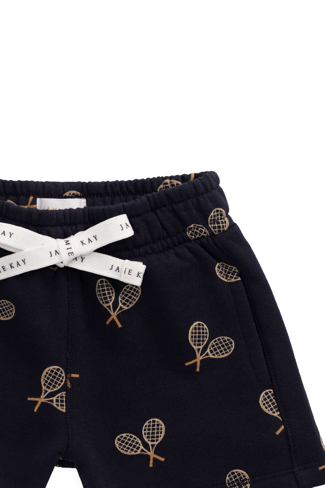 Organic Cotton Jalen Short - Racquet Navy Childrens Shorts from Jamie Kay USA