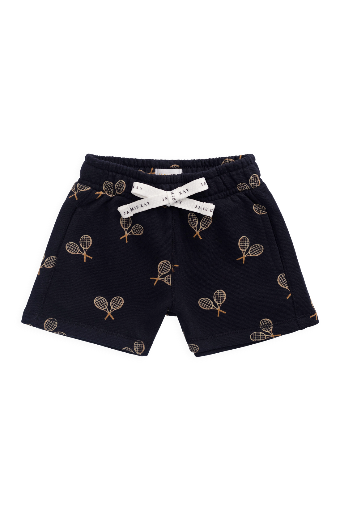 Organic Cotton Jalen Short - Racquet Navy Childrens Shorts from Jamie Kay USA