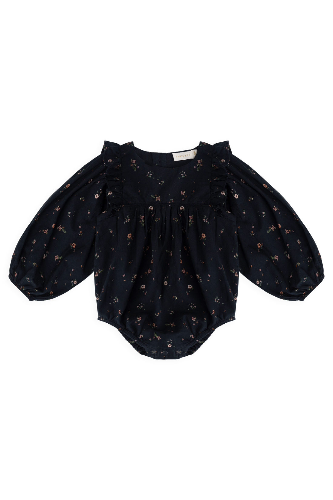 Organic Cotton Kaianna Playsuit - Eloise Navy Childrens Playsuit from Jamie Kay USA