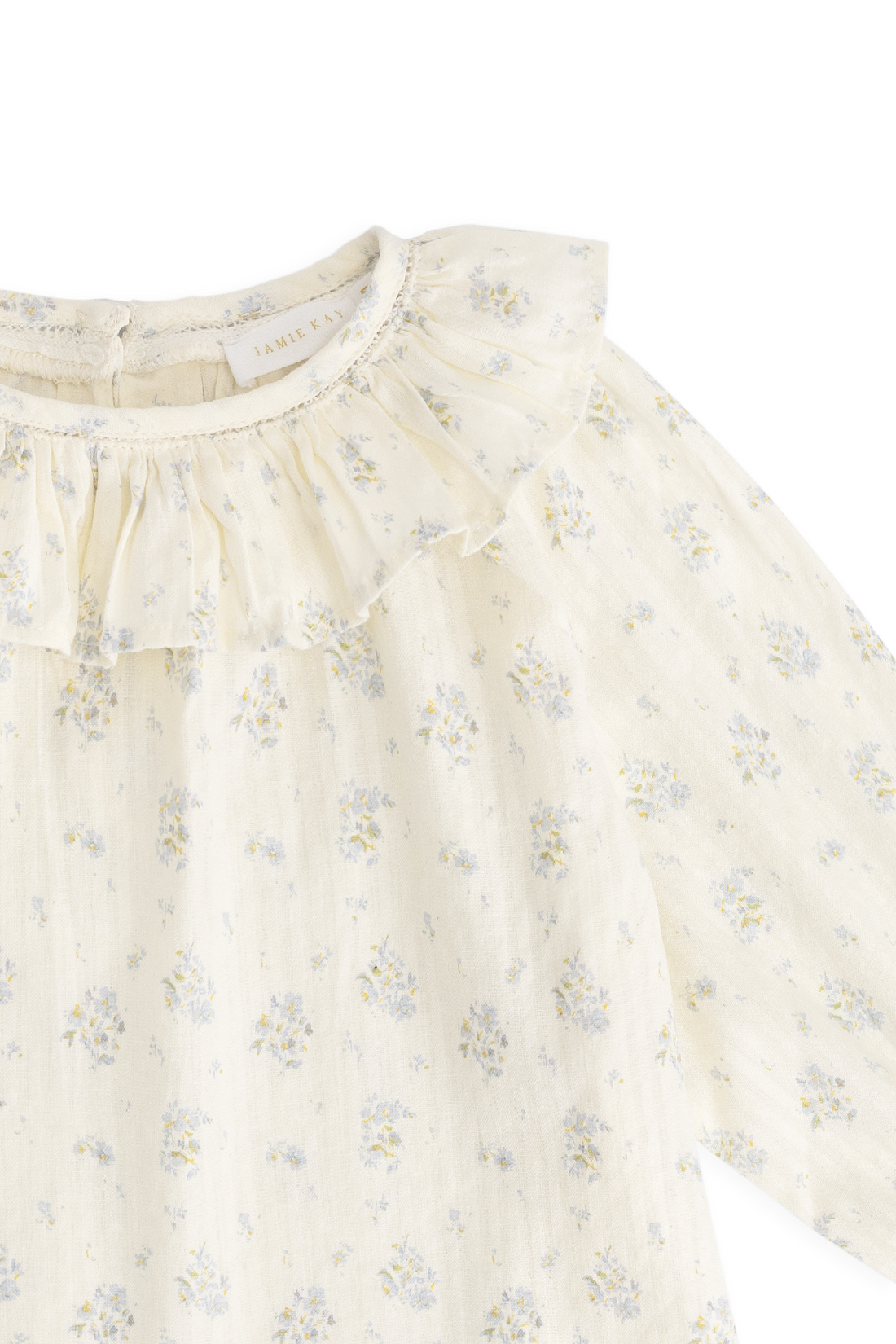 Organic Cotton Leonie Top - Justine Vanilla Sky Childrens Top from Jamie Kay USA