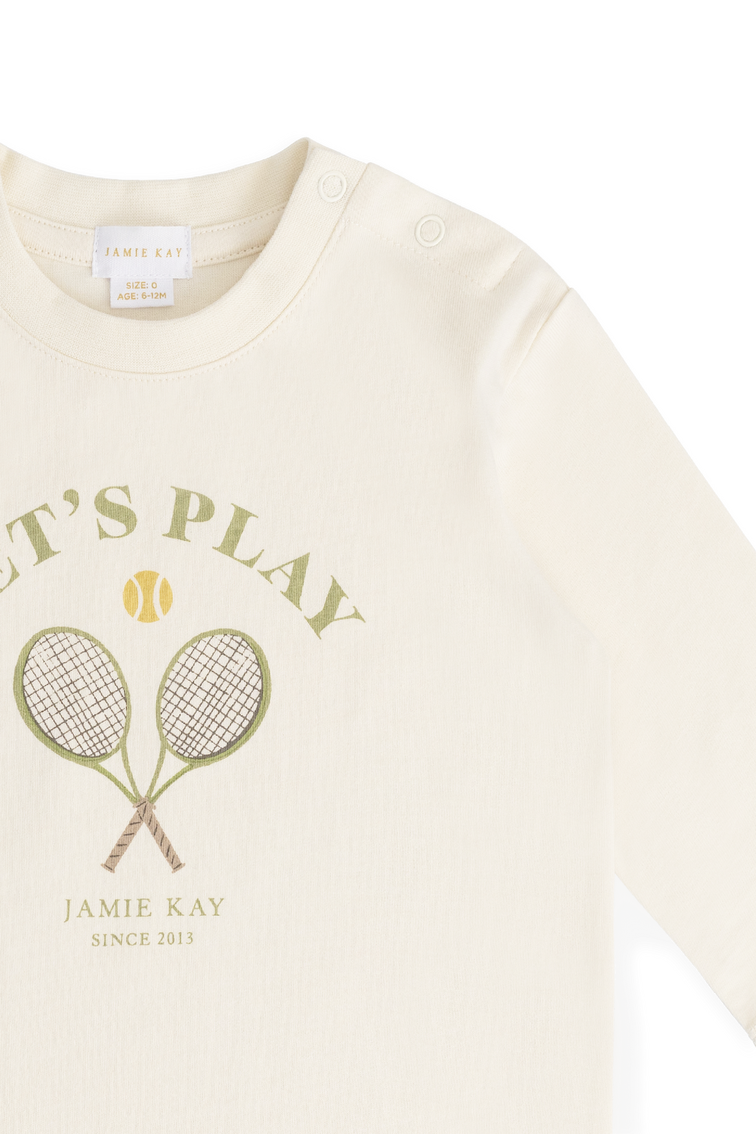 Organic Cotton Marshall Long Sleeve Top - Lets Play Tofu Childrens Top from Jamie Kay USA