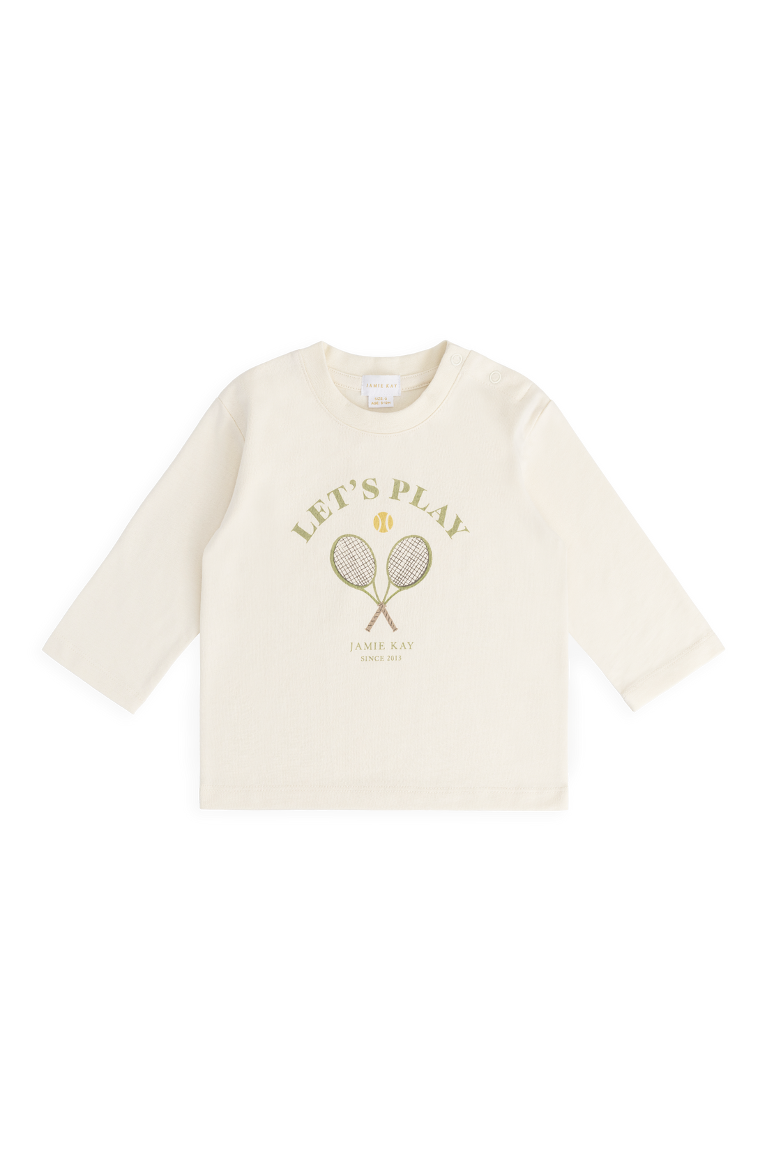 Organic Cotton Marshall Long Sleeve Top - Lets Play Tofu Childrens Top from Jamie Kay USA