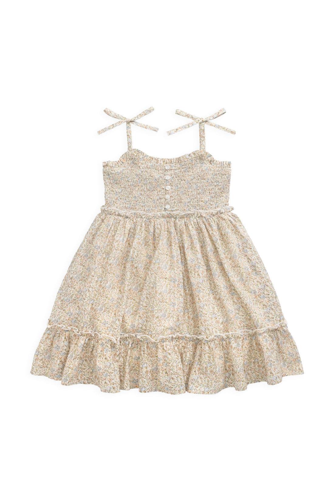 Organic Cotton Maude Dress - Tully Peach Childrens Dress from Jamie Kay USA