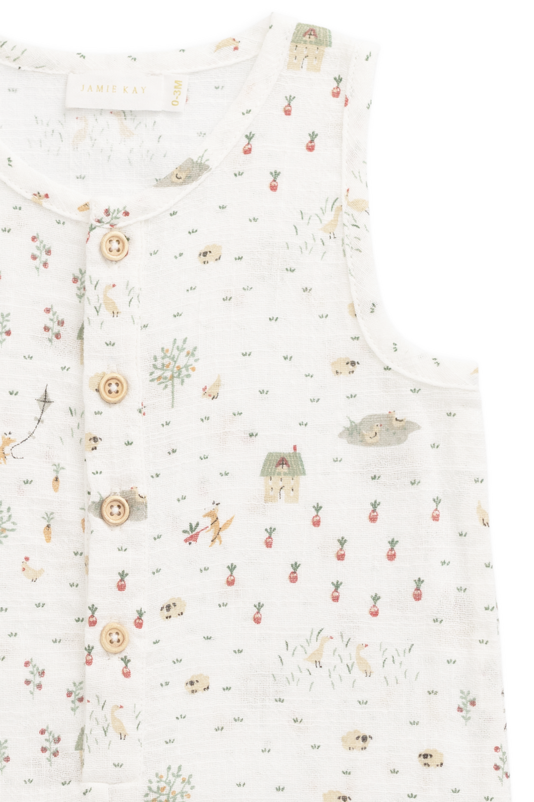 Organic Cotton Milo Jumpsuit - Countryside Life Tofu Childrens Jumpsuit from Jamie Kay USA