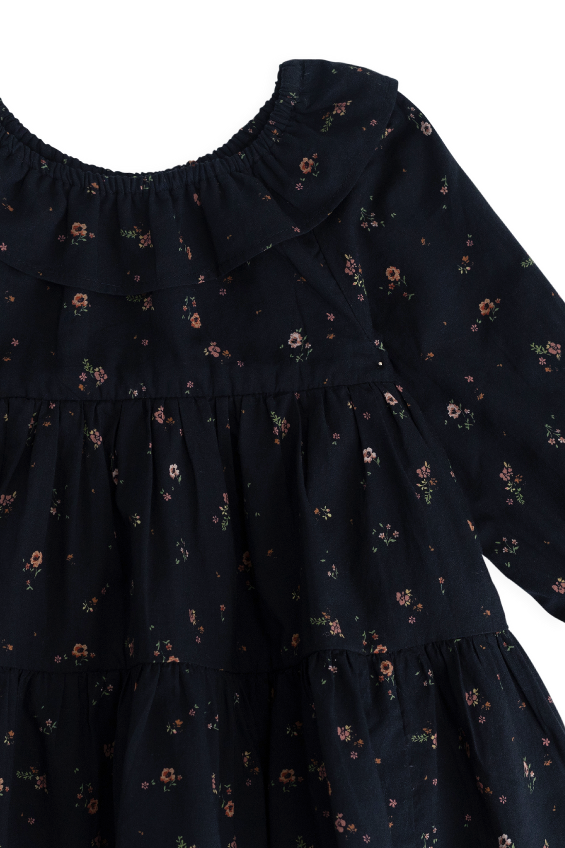 Organic Cotton Tayah Dress - Eloise Navy Childrens Dress from Jamie Kay USA