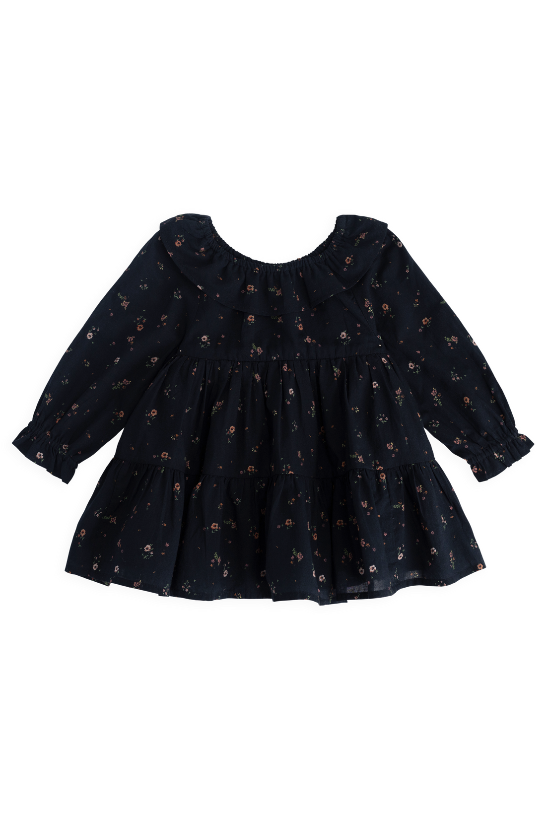 Organic Cotton Tayah Dress - Eloise Navy Childrens Dress from Jamie Kay USA