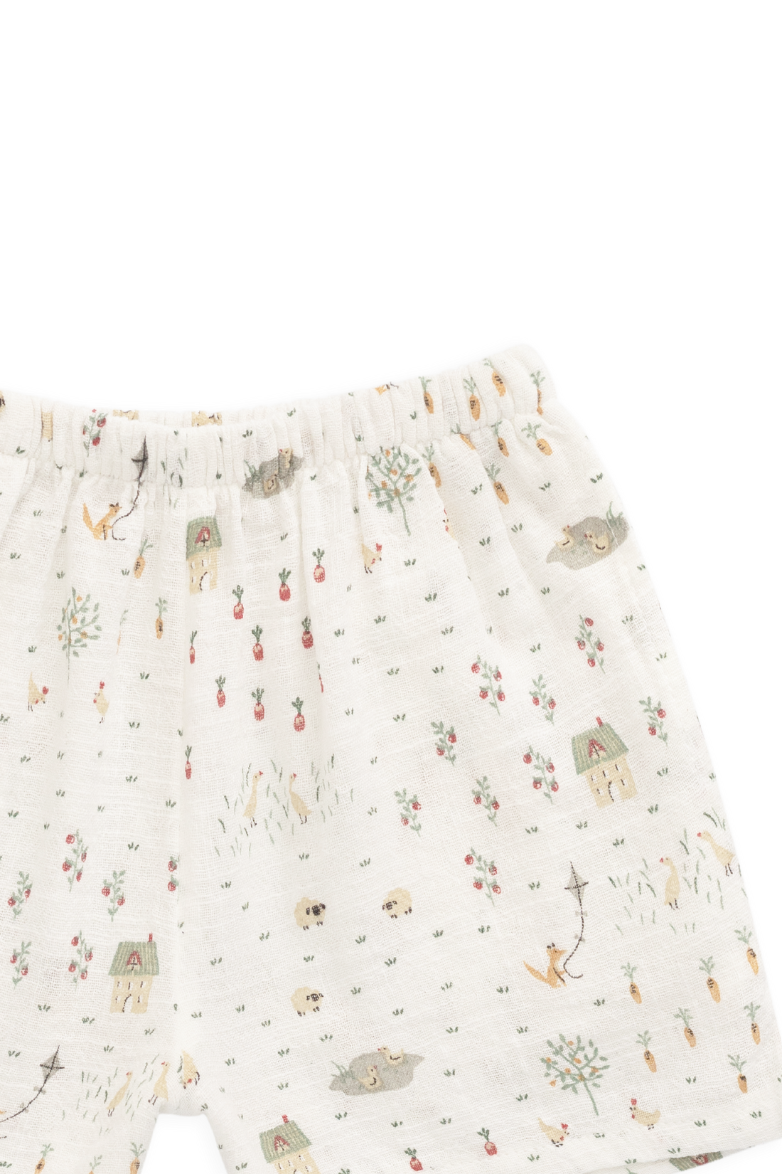 Organic Cotton Wilder Short - Countryside Life Tofu Childrens Shorts from Jamie Kay USA