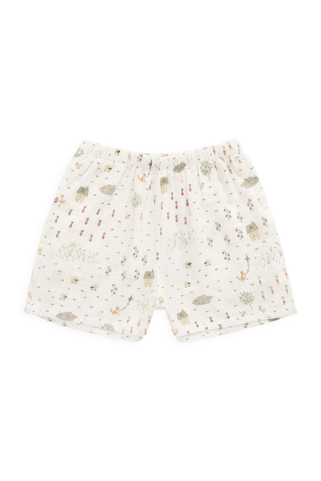 Organic Cotton Wilder Short - Countryside Life Tofu Childrens Shorts from Jamie Kay USA
