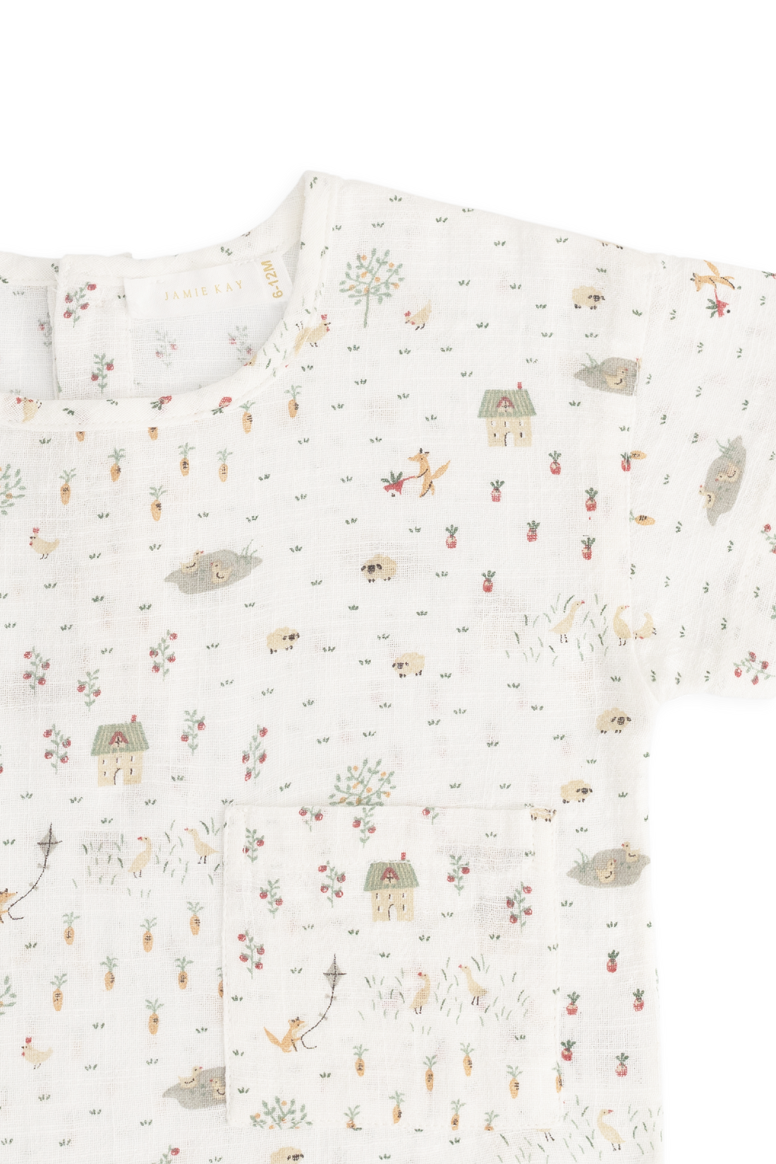 Organic Cotton Wilder Top - Countryside Life Tofu Childrens Top from Jamie Kay USA