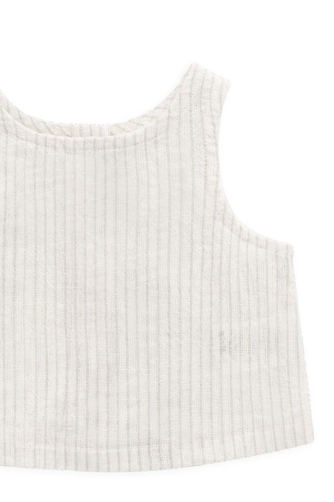 Organic Cotton Winslow Top - Mini Pinstripe Cloud / Duck Egg Blue Childrens Top from Jamie Kay USA