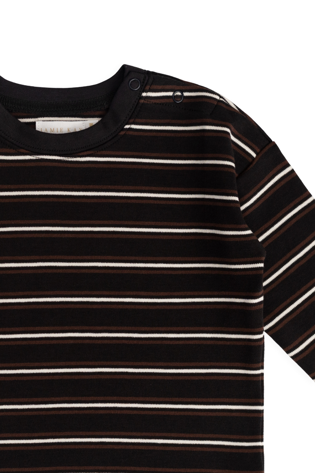 Pima Cotton Edward Long Sleeve Top - Courtside Stripe Childrens Top from Jamie Kay USA