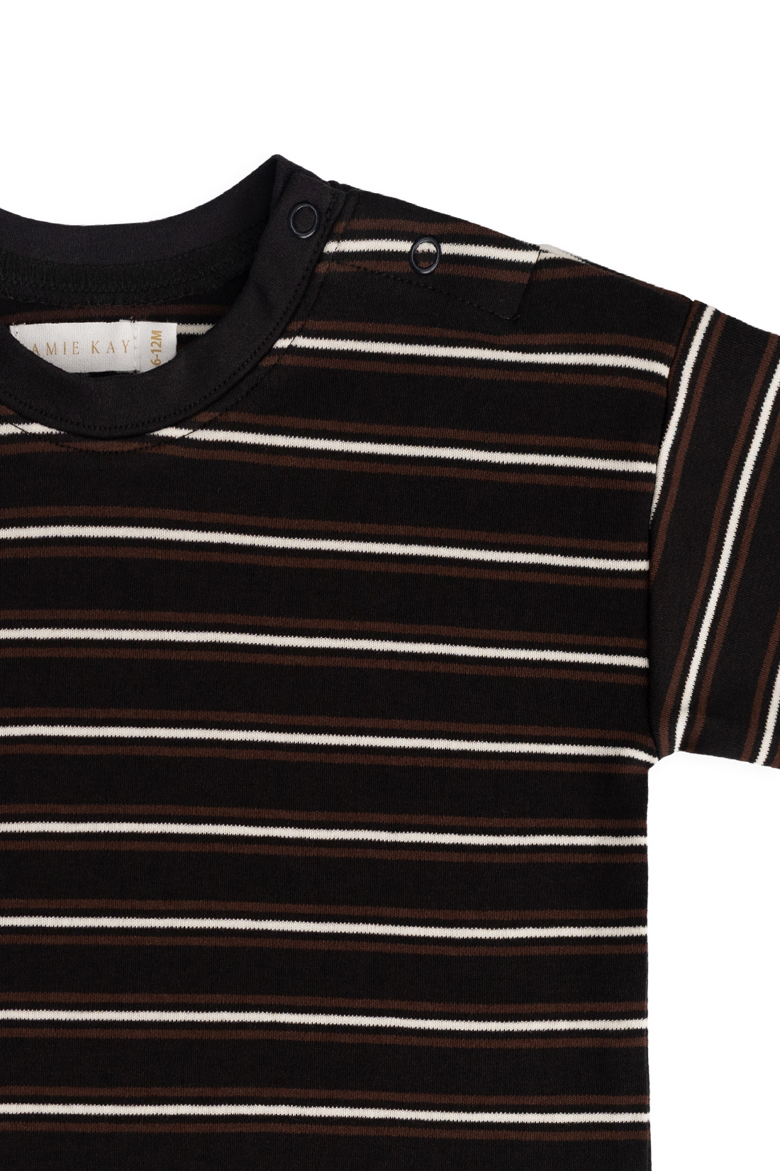 Pima Cotton Edward Tee - Courtside Stripe Childrens Top from Jamie Kay USA