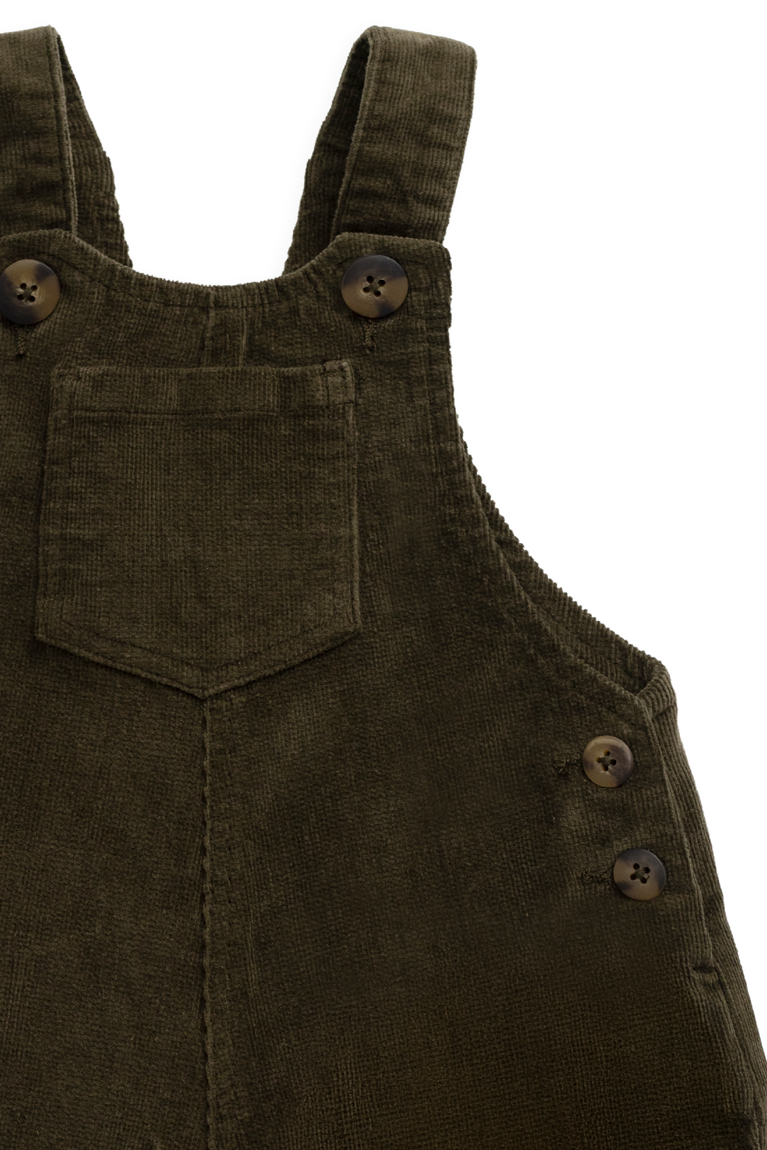 Walton Overall - Deep Olive Childrens Overall from Jamie Kay USA