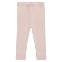 Organic Cotton Modal Everyday Legging - Rose Smoke Childrens Legging from Jamie Kay USA
