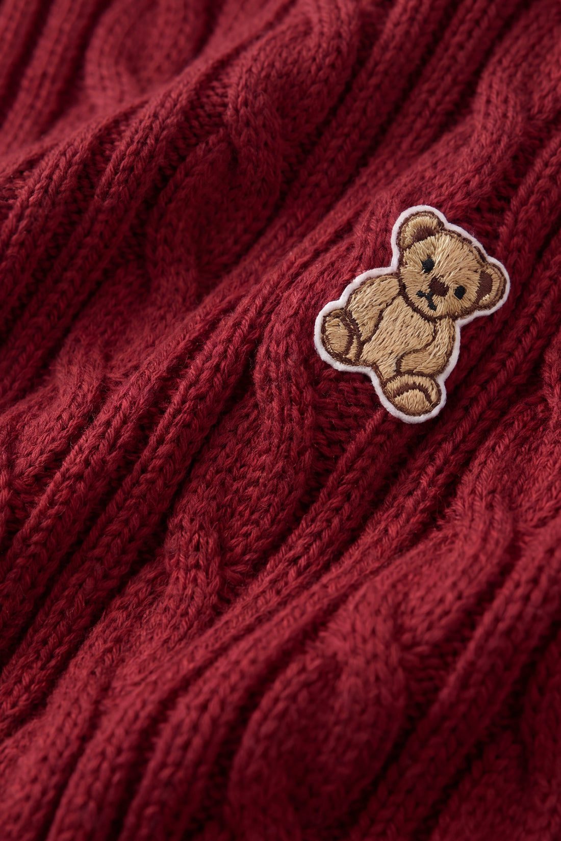 Richard Knit Jumper - Cherry Childrens Jumper from Jamie Kay USA