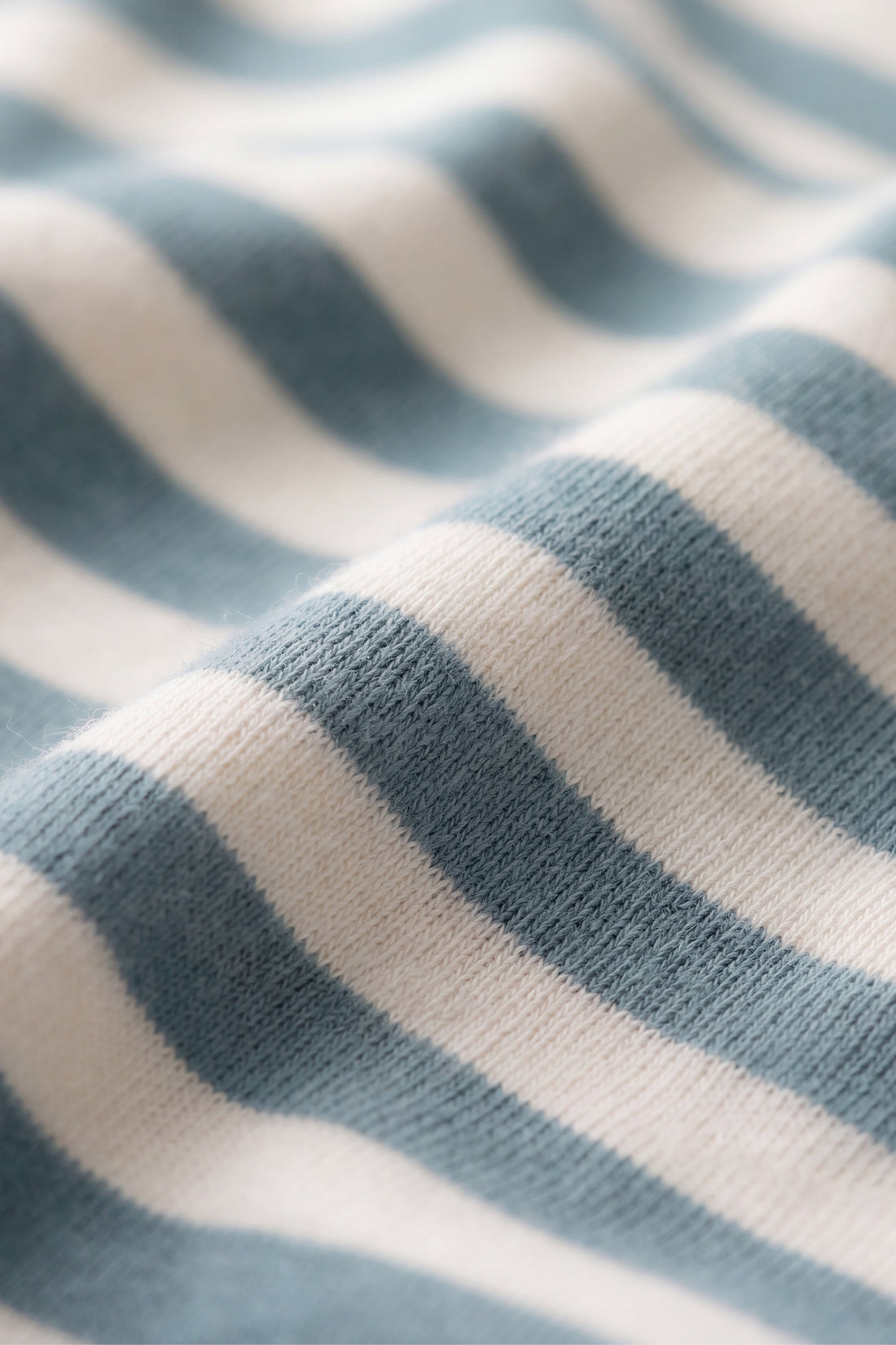 Pima Cotton Edward Long Sleeve Top - Essential Stripe Cloud/Honolulu Childrens Top from Jamie Kay USA