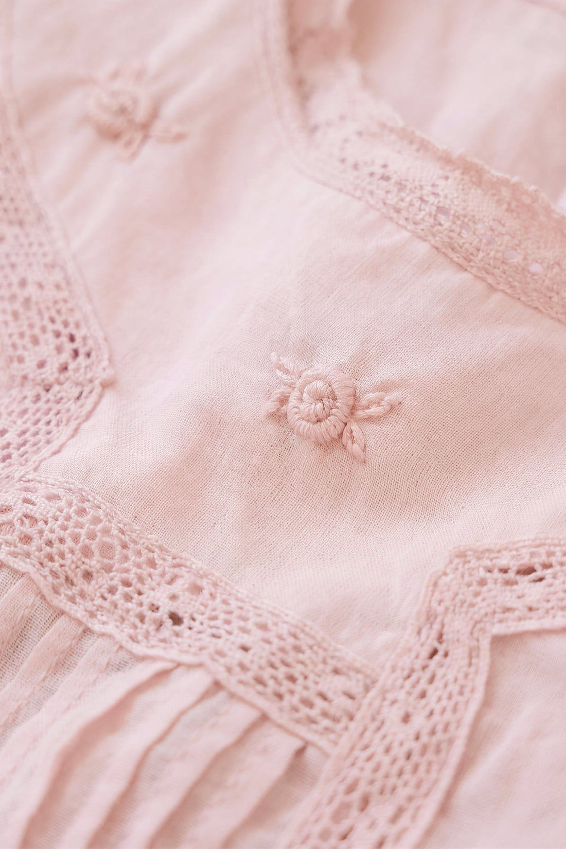 Organic Cotton Misty Playsuit - Shell Pink Childrens Playsuit from Jamie Kay USA