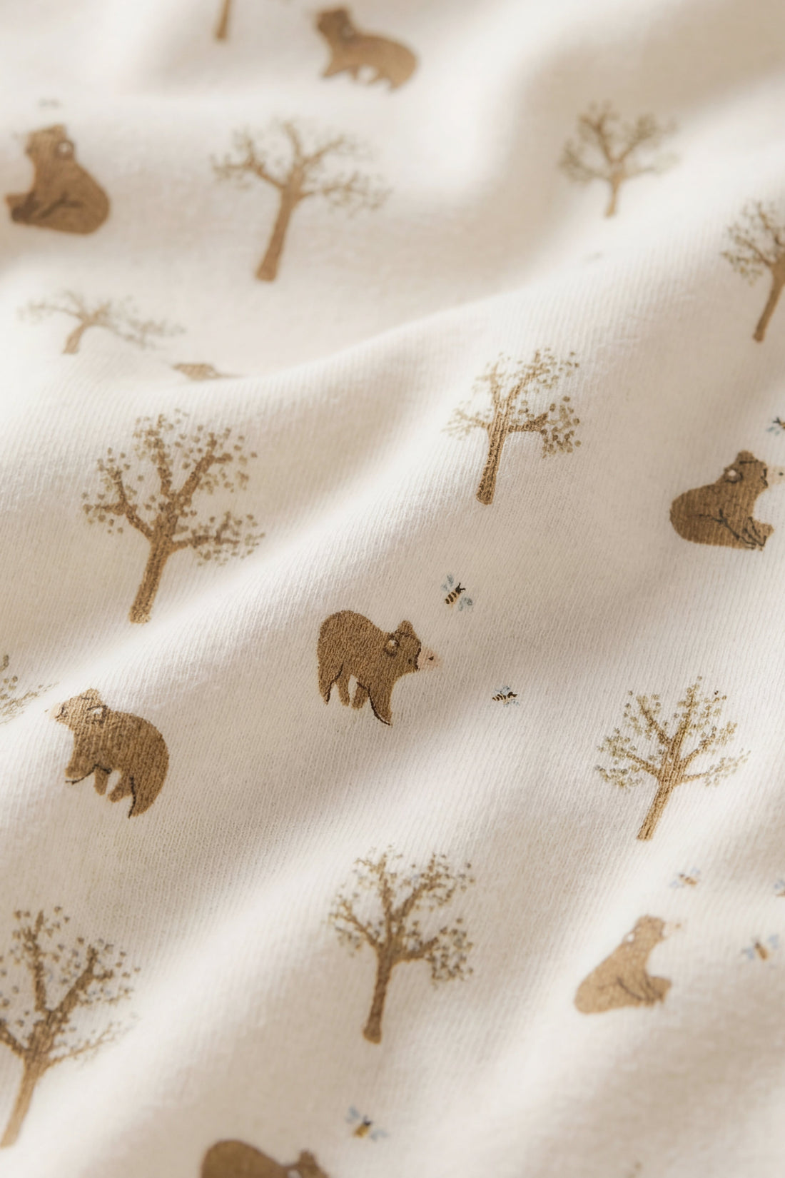 Organic Cotton Bib - Honey Bear Cloud Childrens Bib from Jamie Kay USA