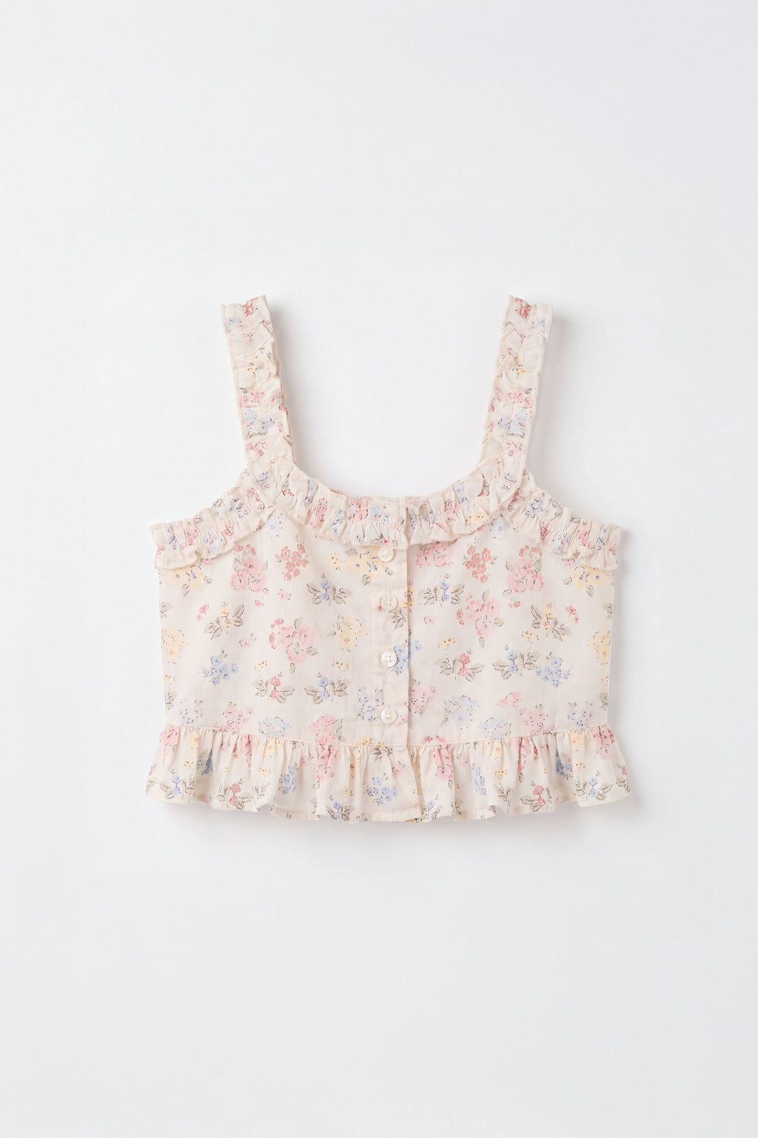 Organic Cotton Cassidy Top - Morgan Vanilla Childrens Top from Jamie Kay USA