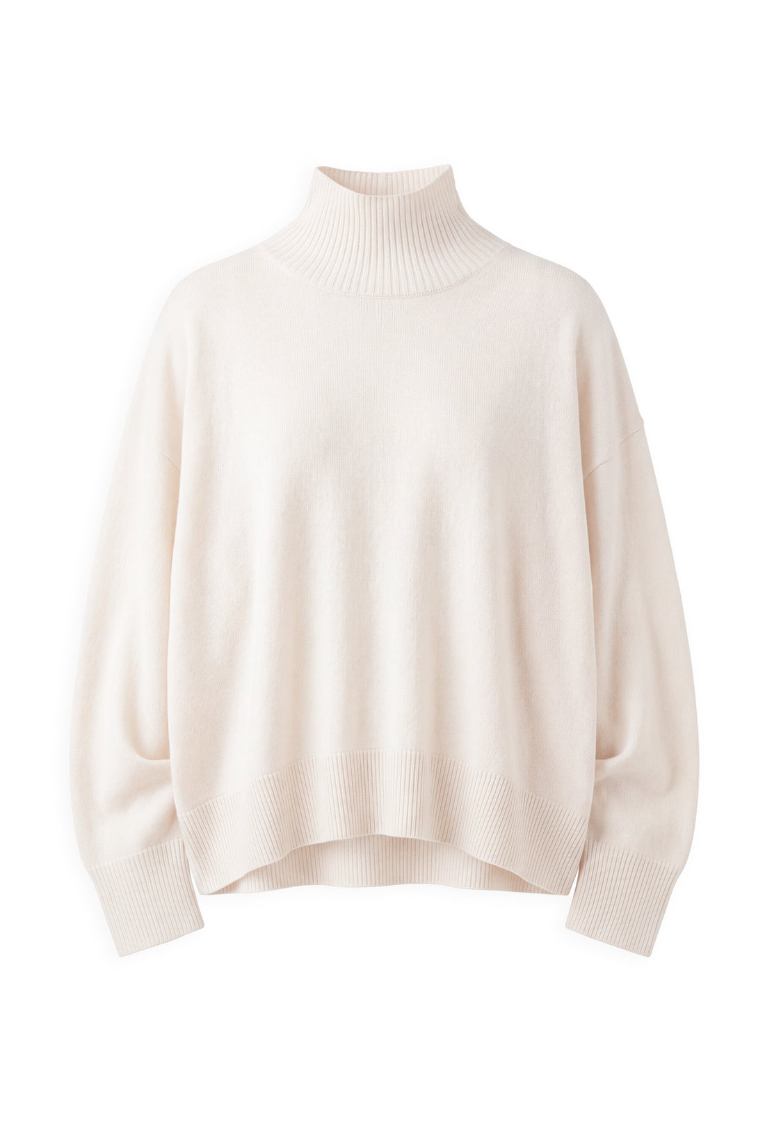 Merino Womens Turtleneck Jumper - Ivory Childrens Jumper from Jamie Kay USA