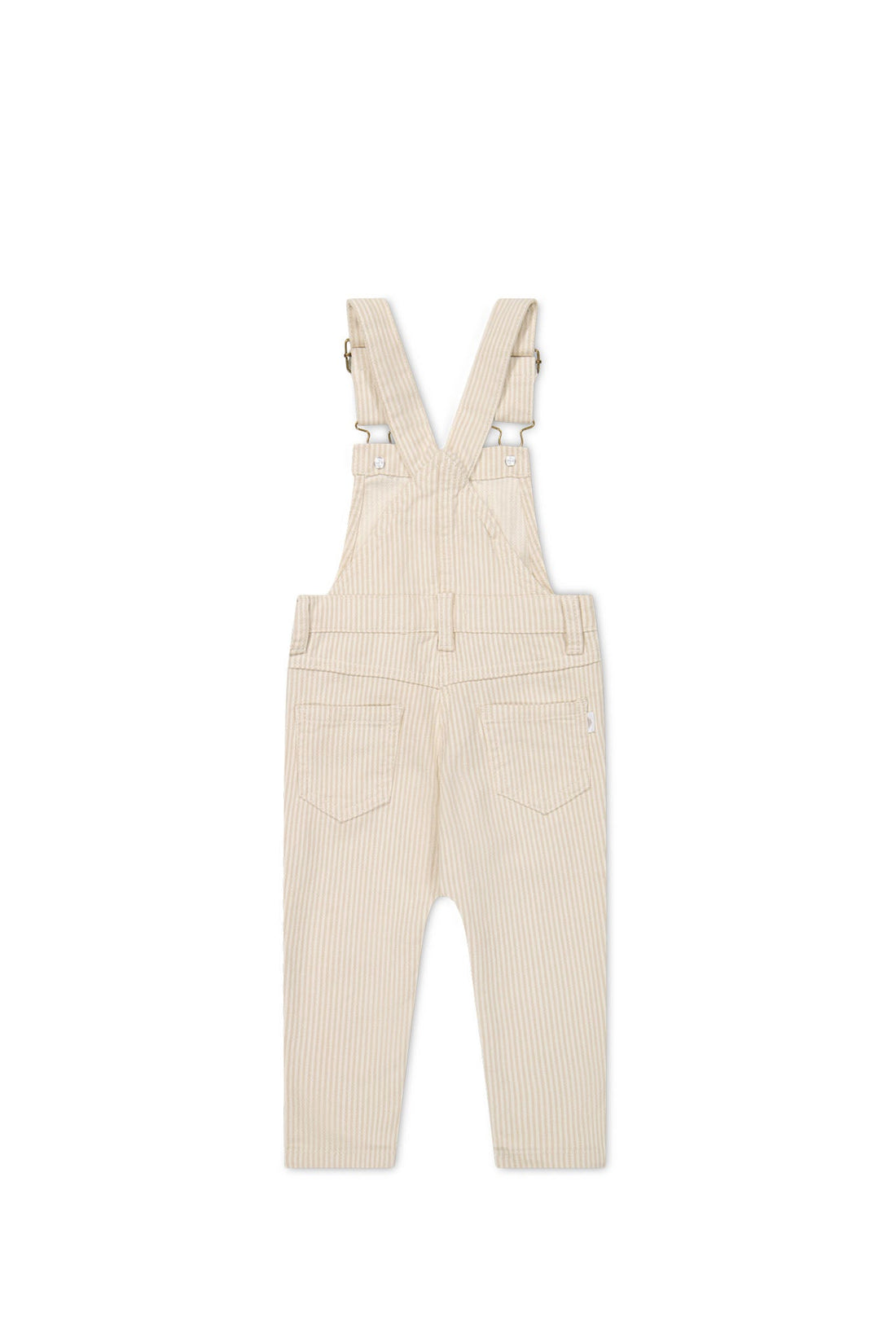 Jordie Overall - Fine Stripe Biscuit/Cloud Childrens Overall from Jamie Kay USA