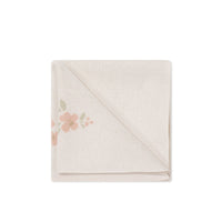 Juliette Blanket - Petite Goldie Knit Parchment Childrens Blanket from Jamie Kay USA