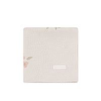 Juliette Blanket - Petite Goldie Knit Parchment Childrens Blanket from Jamie Kay USA