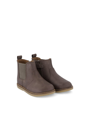 Leather Boot with Elastic - Pinecone Childrens Footwear from Jamie Kay USA