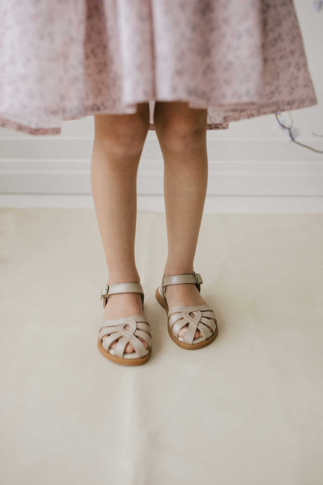 Leather Sandal - Matt Gold Childrens Footwear from Jamie Kay USA