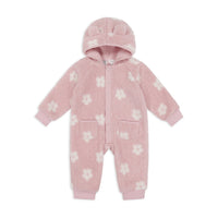 Lenny Sherpa Onepiece - Frankie Mauve Childrens Onepiece from Jamie Kay USA