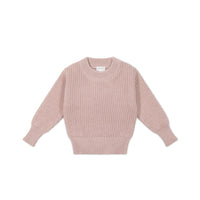 Leon Jumper - Shell Pink Childrens Jumper from Jamie Kay USA