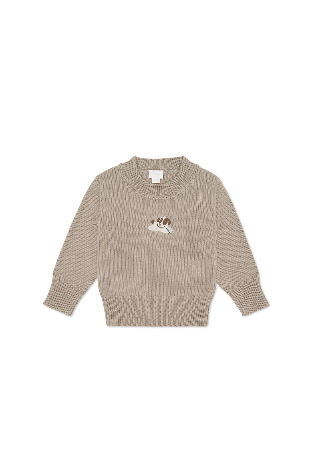 Leon Knit Jumper - Tweed Sasha Puppy Childrens Jumper from Jamie Kay USA