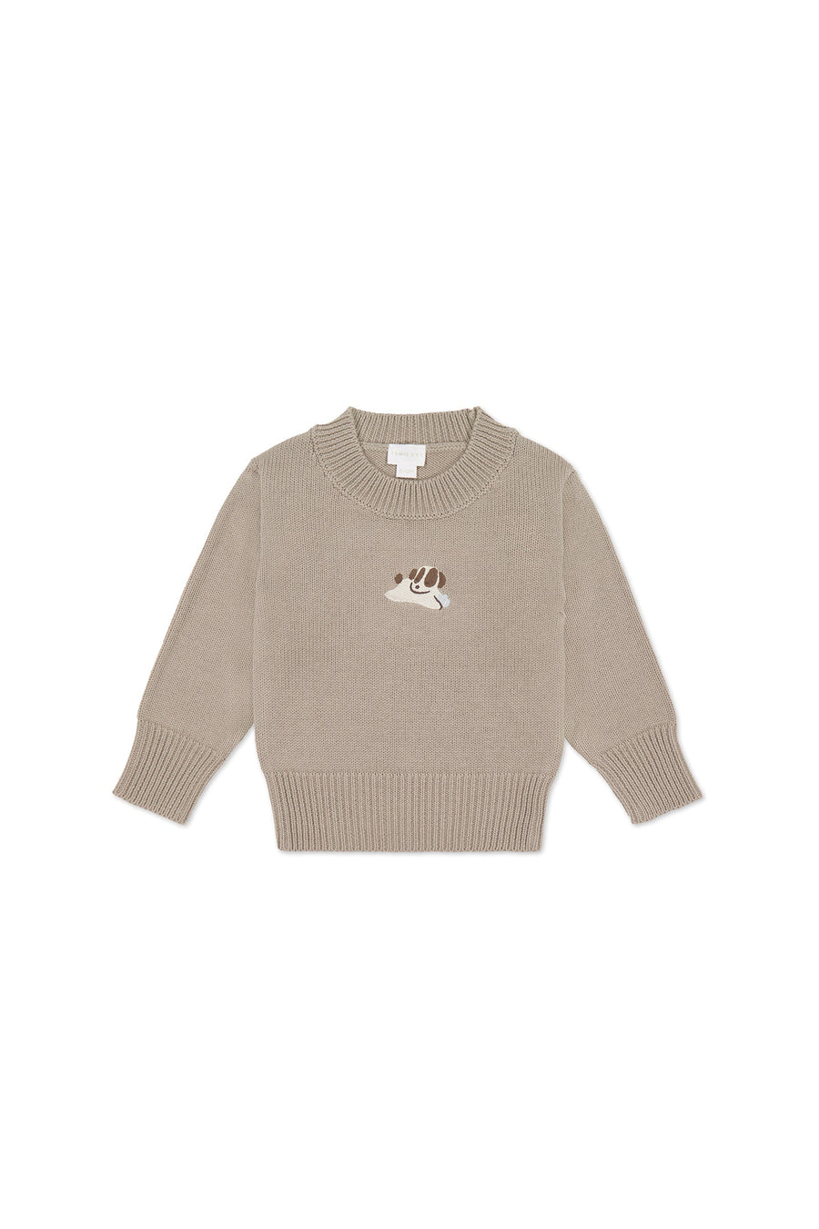 Leon Knit Jumper - Tweed Sasha Puppy Childrens Jumper from Jamie Kay USA