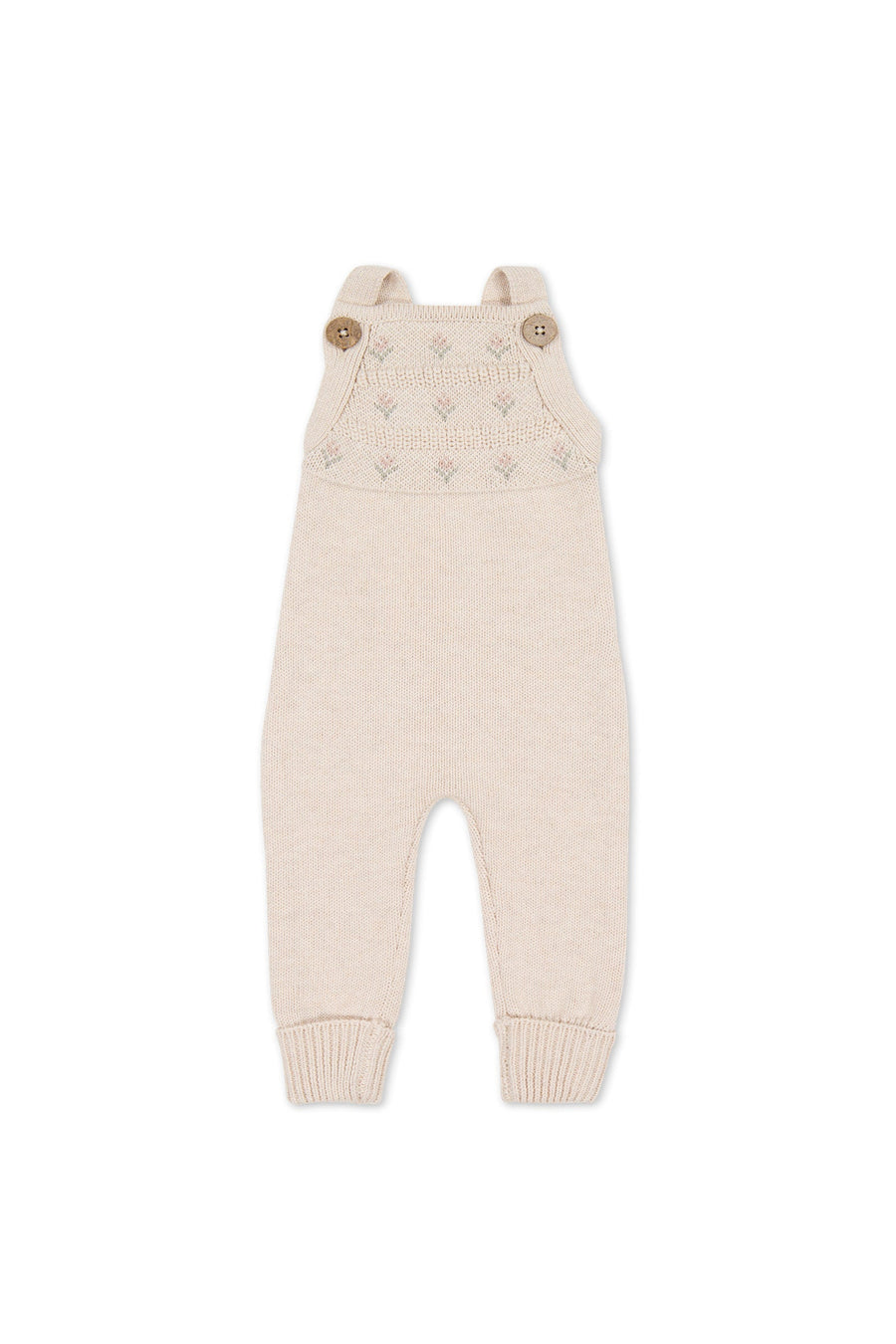 Miranda Playsuit - Miranda Light Oatmeal Marle Childrens Playsuit from Jamie Kay USA
