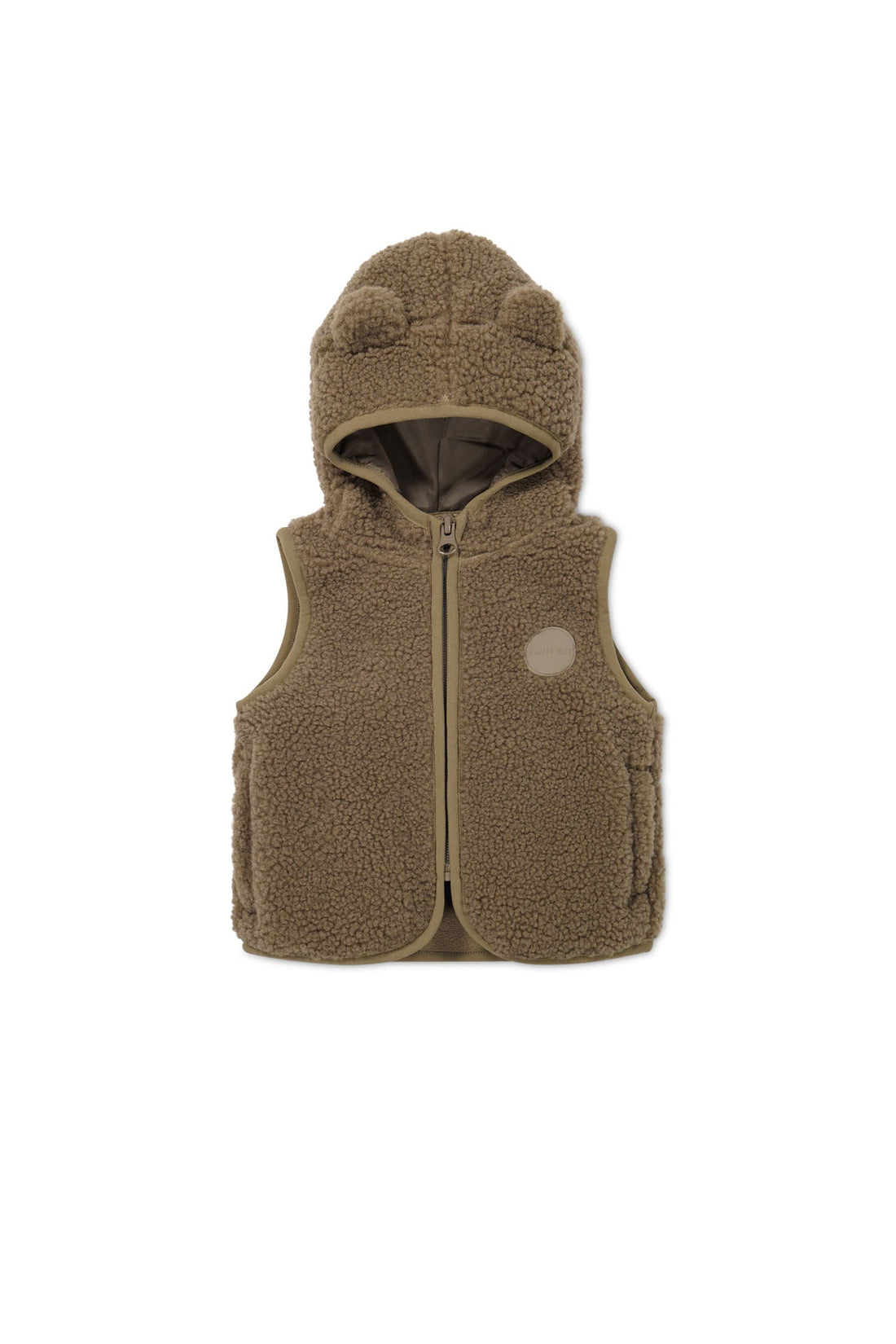 Neve Sherpa Vest - Pecan Childrens Vest from Jamie Kay USA