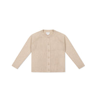 Noelle Cardigan - Oatmeal Marle Childrens Cardigan from Jamie Kay USA