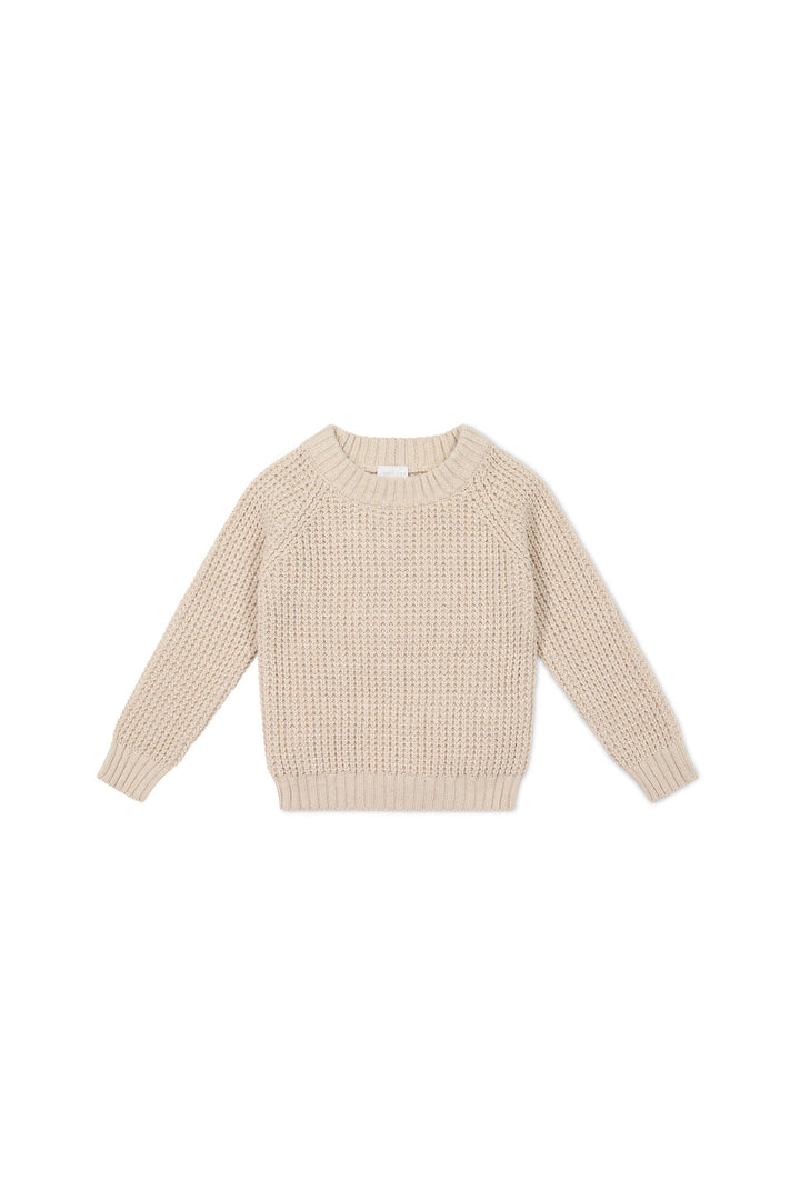 OG Barnaby Jumper - Oatmeal Marle Childrens Jumper from Jamie Kay USA