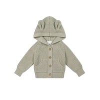 OG Bear Knit - Moss Marle Childrens Cardigan from Jamie Kay USA