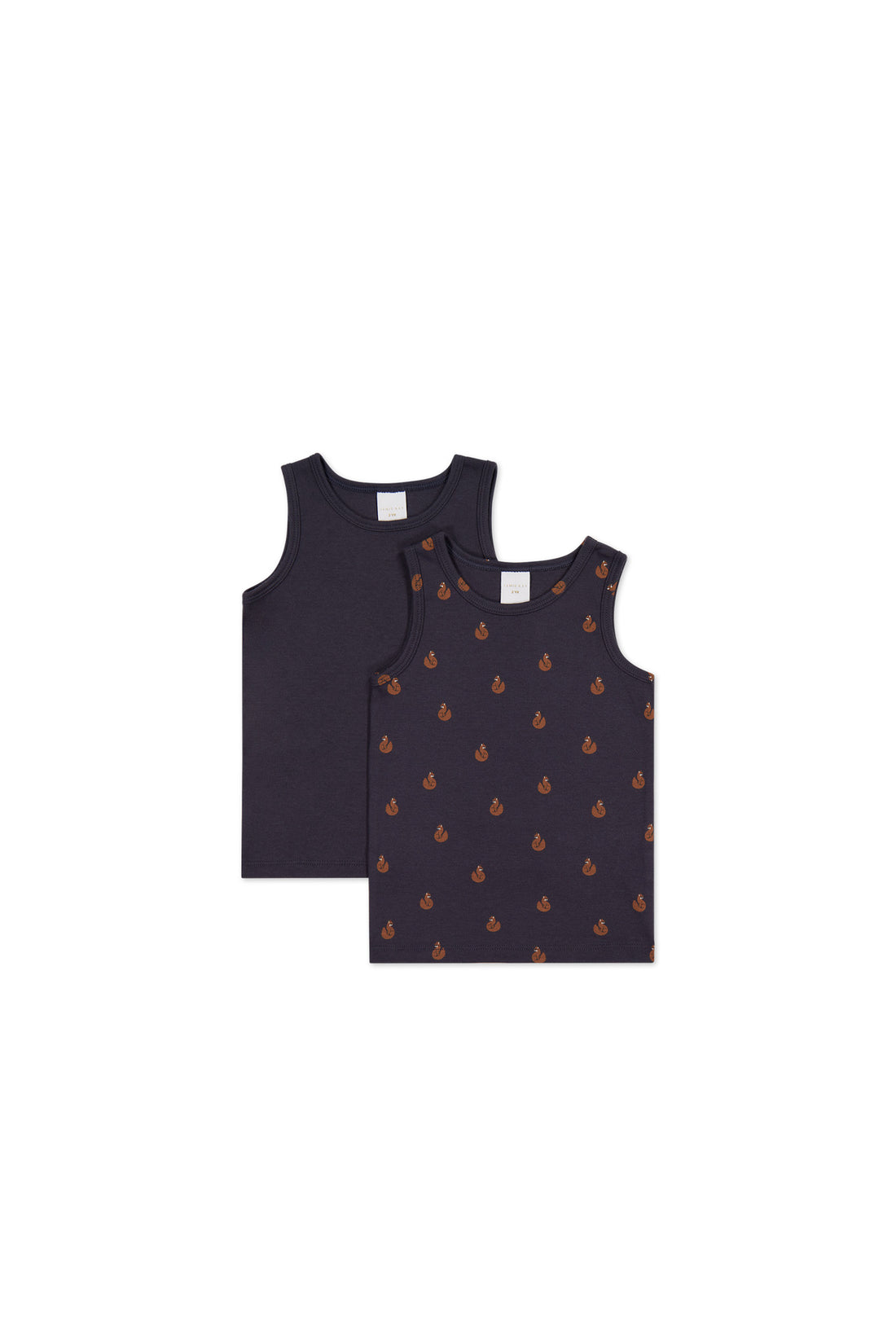 Organic Cotton 2PK Tank Top - Constellation/Fox Cubs Constellation Childrens Underwear from Jamie Kay USA