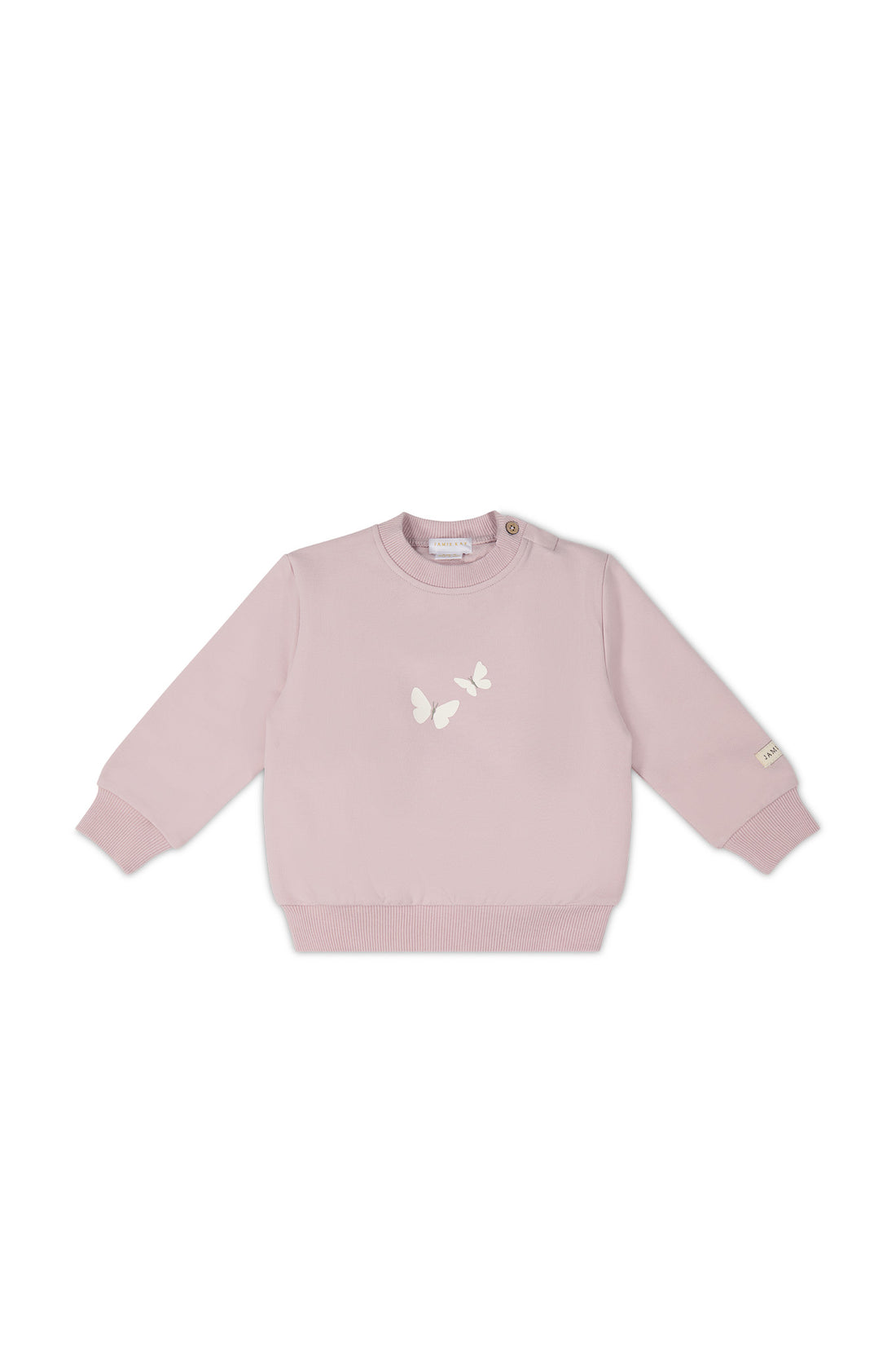 Organic Cotton Aubrey Sweatshirt - Violet Tint Childrens Top from Jamie Kay USA