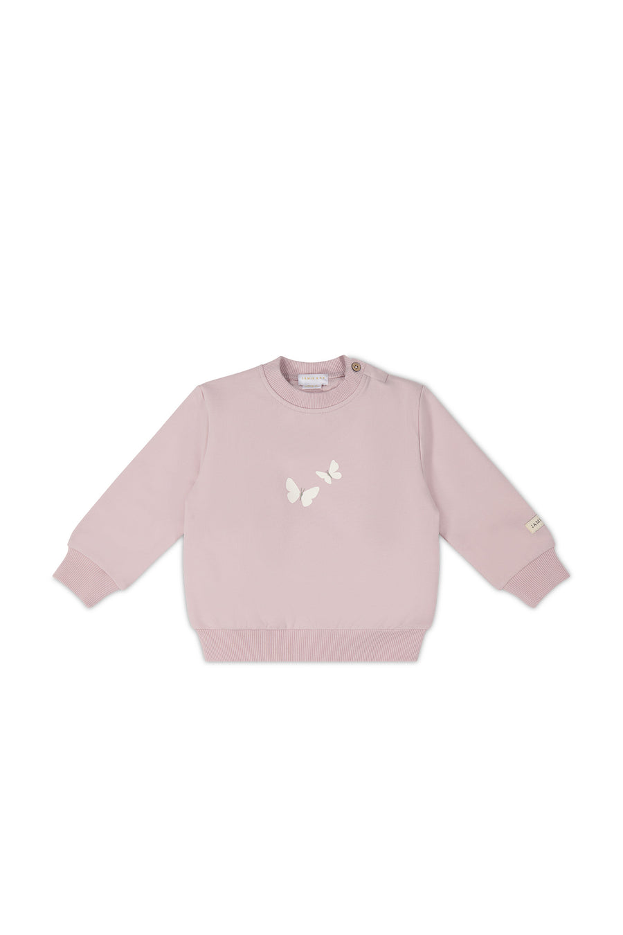 Organic Cotton Aubrey Sweatshirt - Violet Tint Childrens Top from Jamie Kay USA