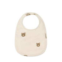 Organic Cotton Bib - Bobbie Bear Tofu Childrens Bib from Jamie Kay USA